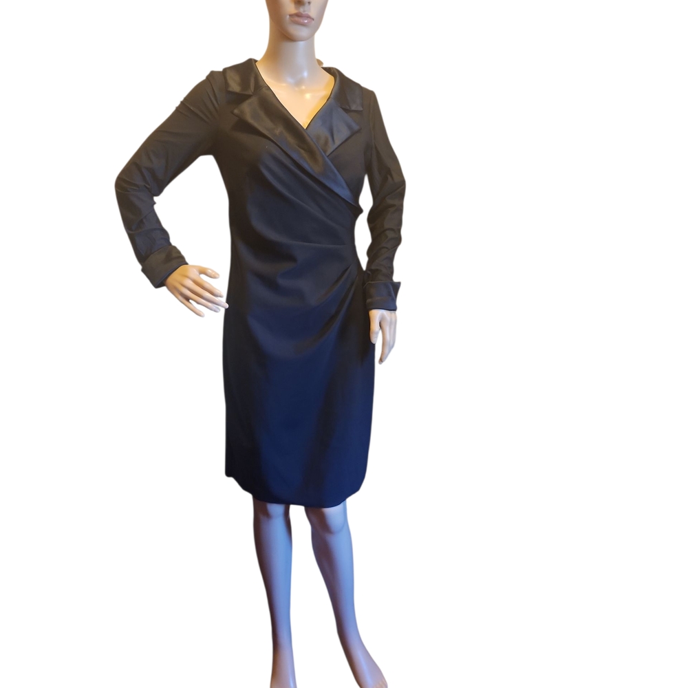 Alex Evenings Black Long Sleeve Dress